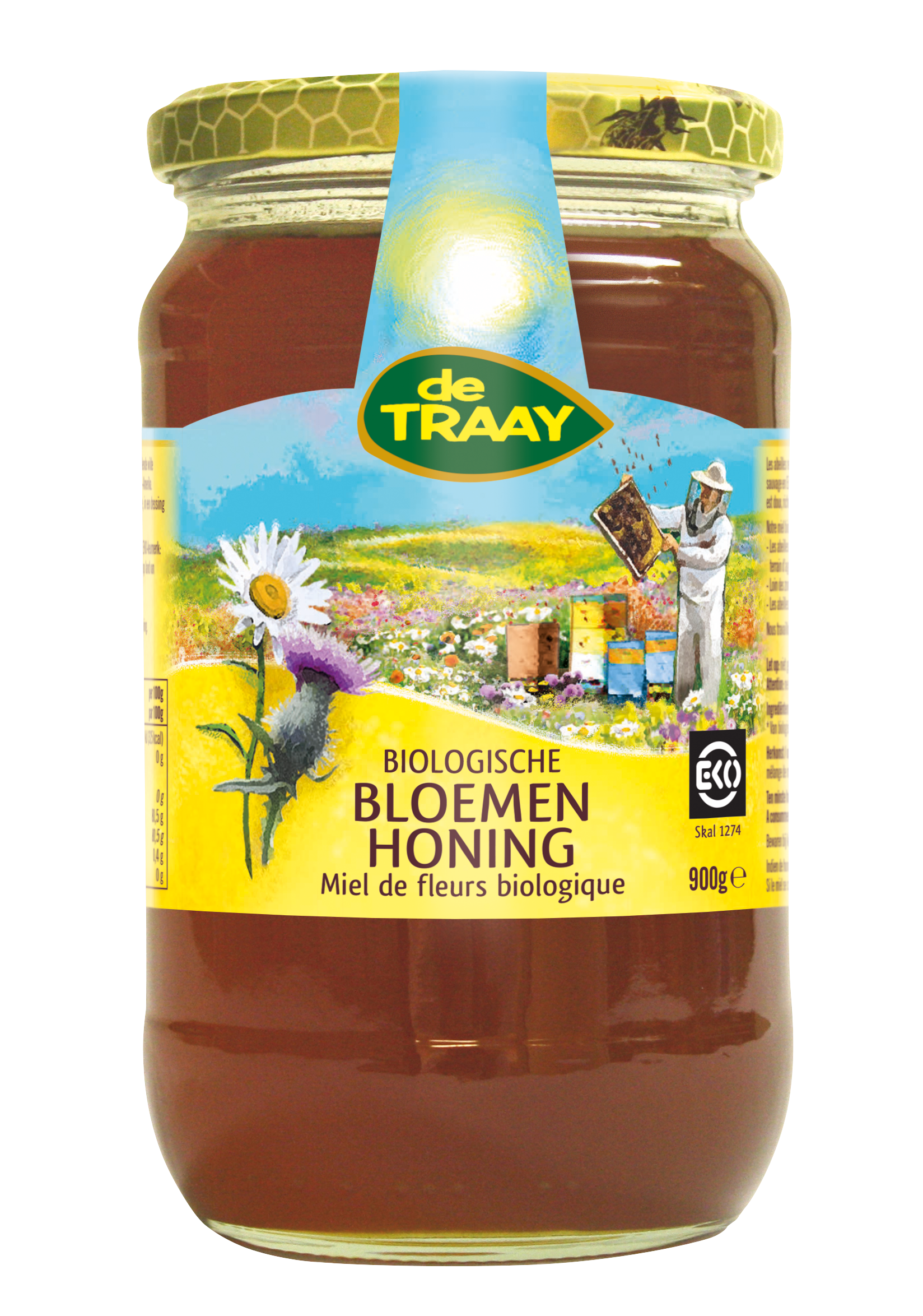 De Traay Miel toutes fleurs liquide bio 900g